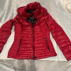 Calvin Klein Cherry Red Puffer Jacket